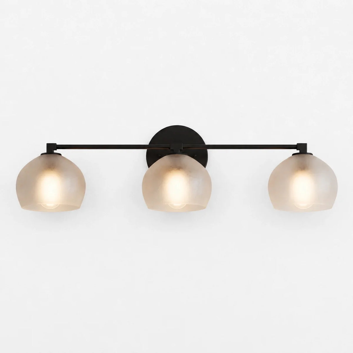 Moderne glazen badkamerwandlamp