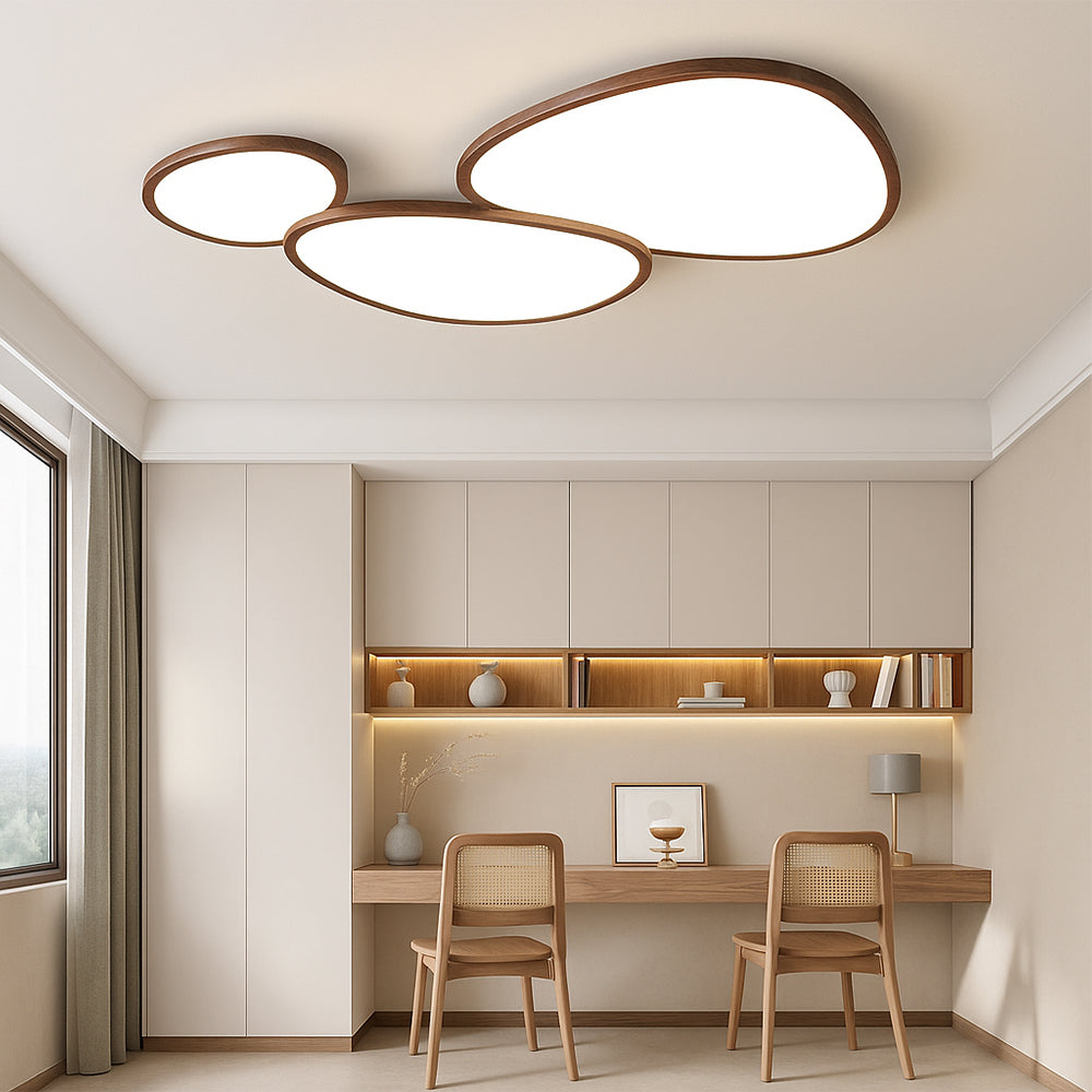 Nordic Ultra Thin Dark Wood Lampa sufitowa