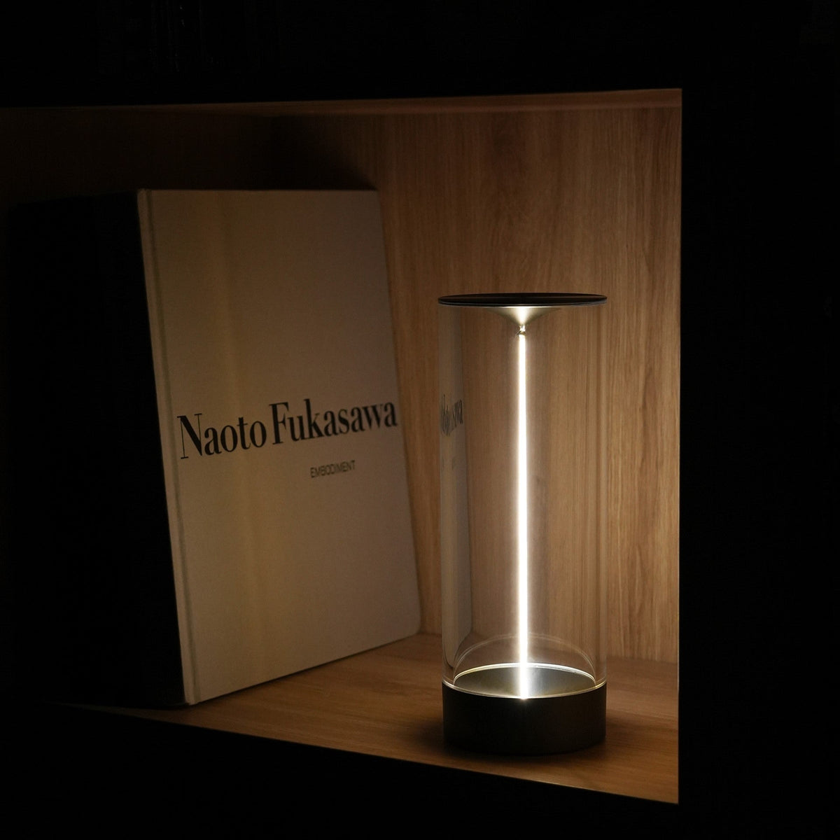 Black LED Table Lamp with Motion Sensor