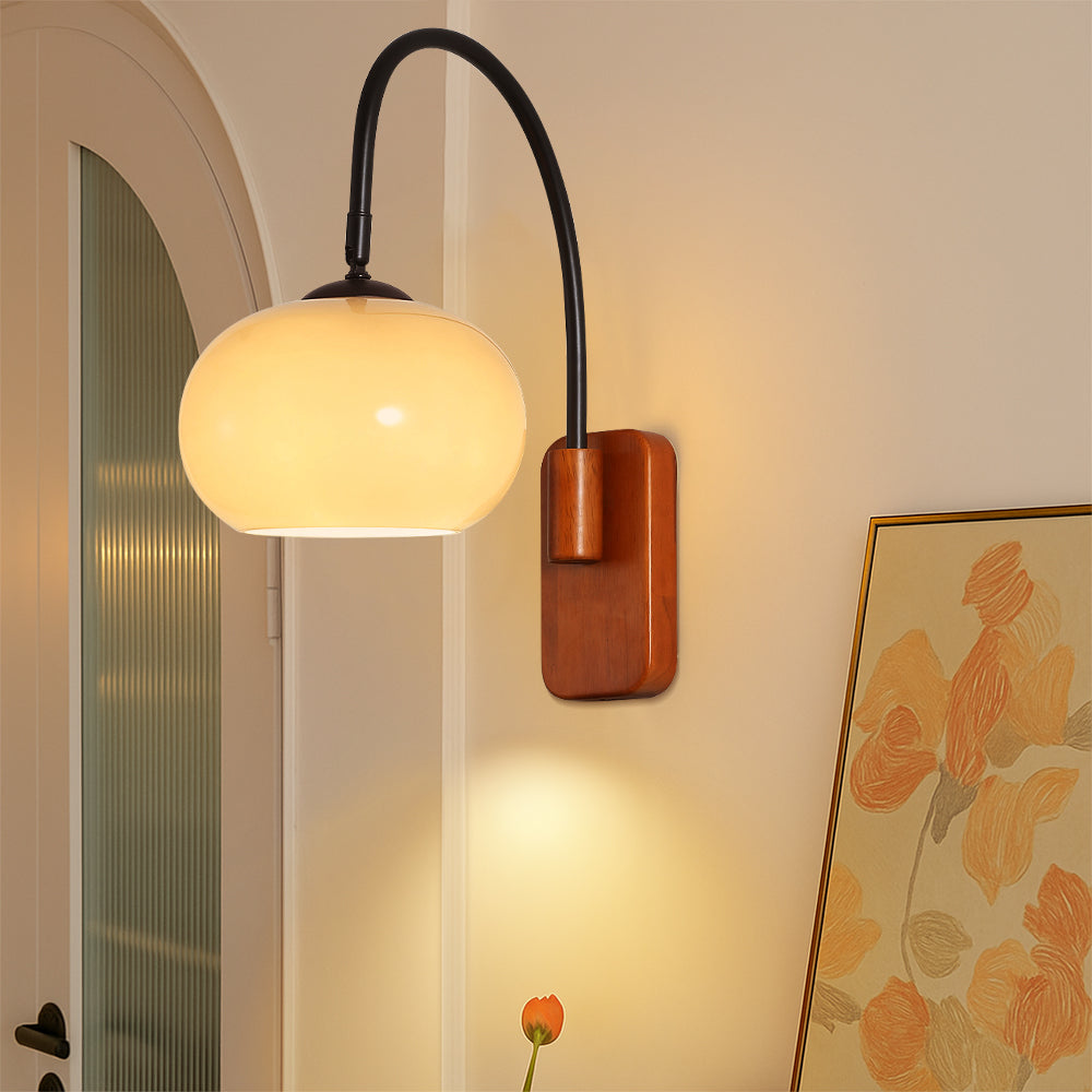 Minimalistyczna obrotowa lampa ścienna Khaki Bauhaus