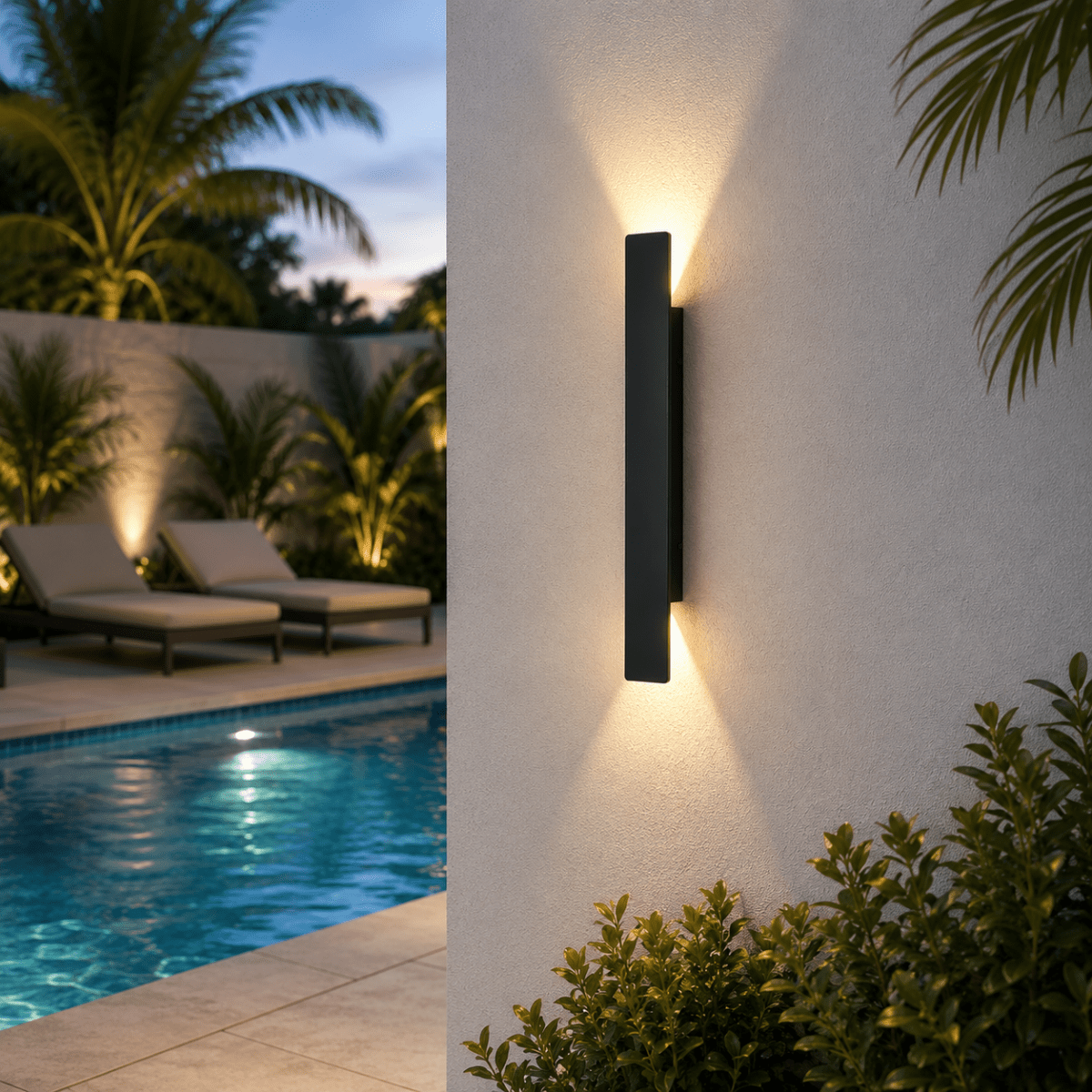 Elegant Outdoor LED Wall Sconce with a Modern Design