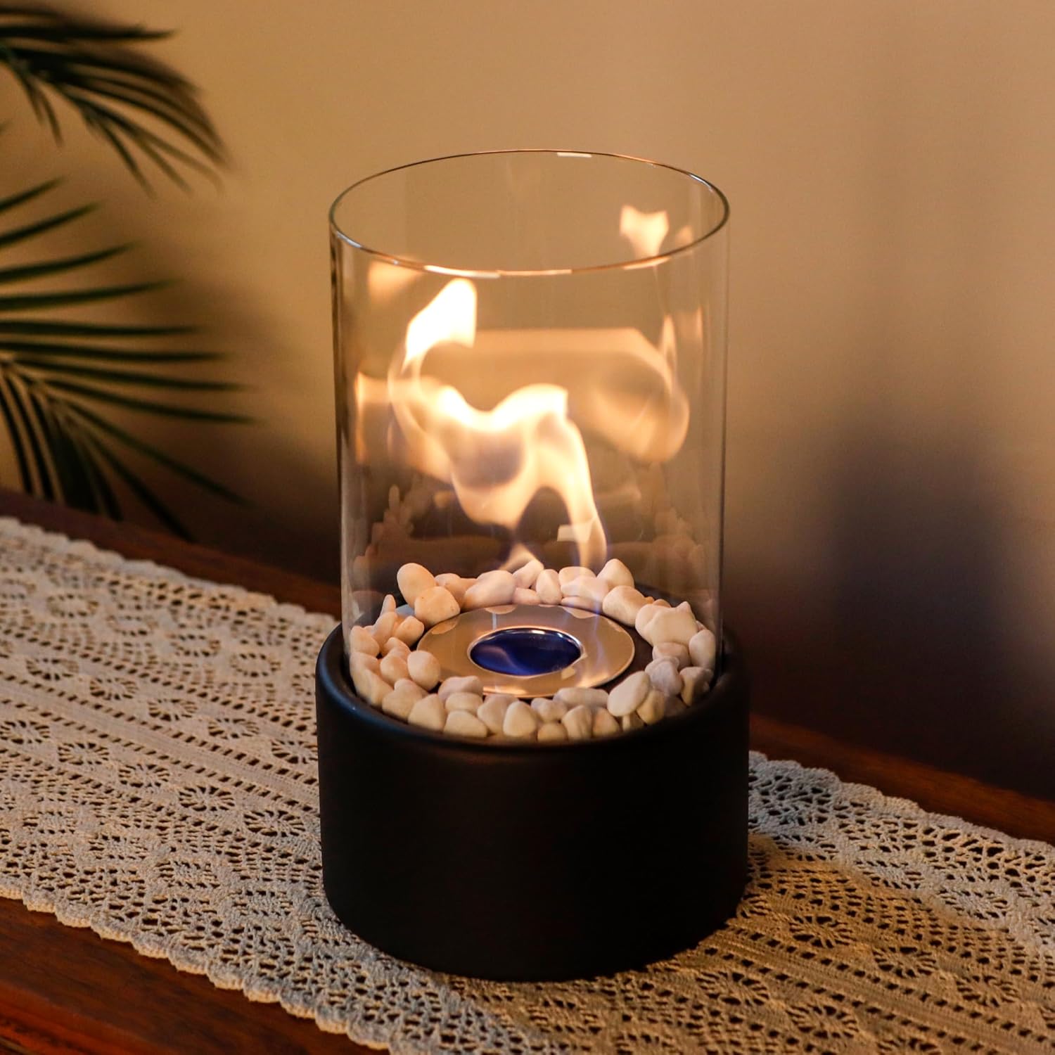 Decoratieve bio-ethanol tafelhaard voor sfeerverlichting