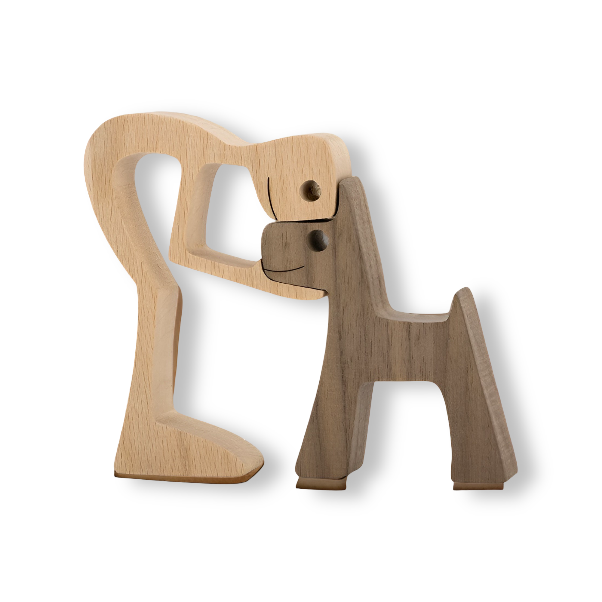 Wooden decorative figurine of a couple
