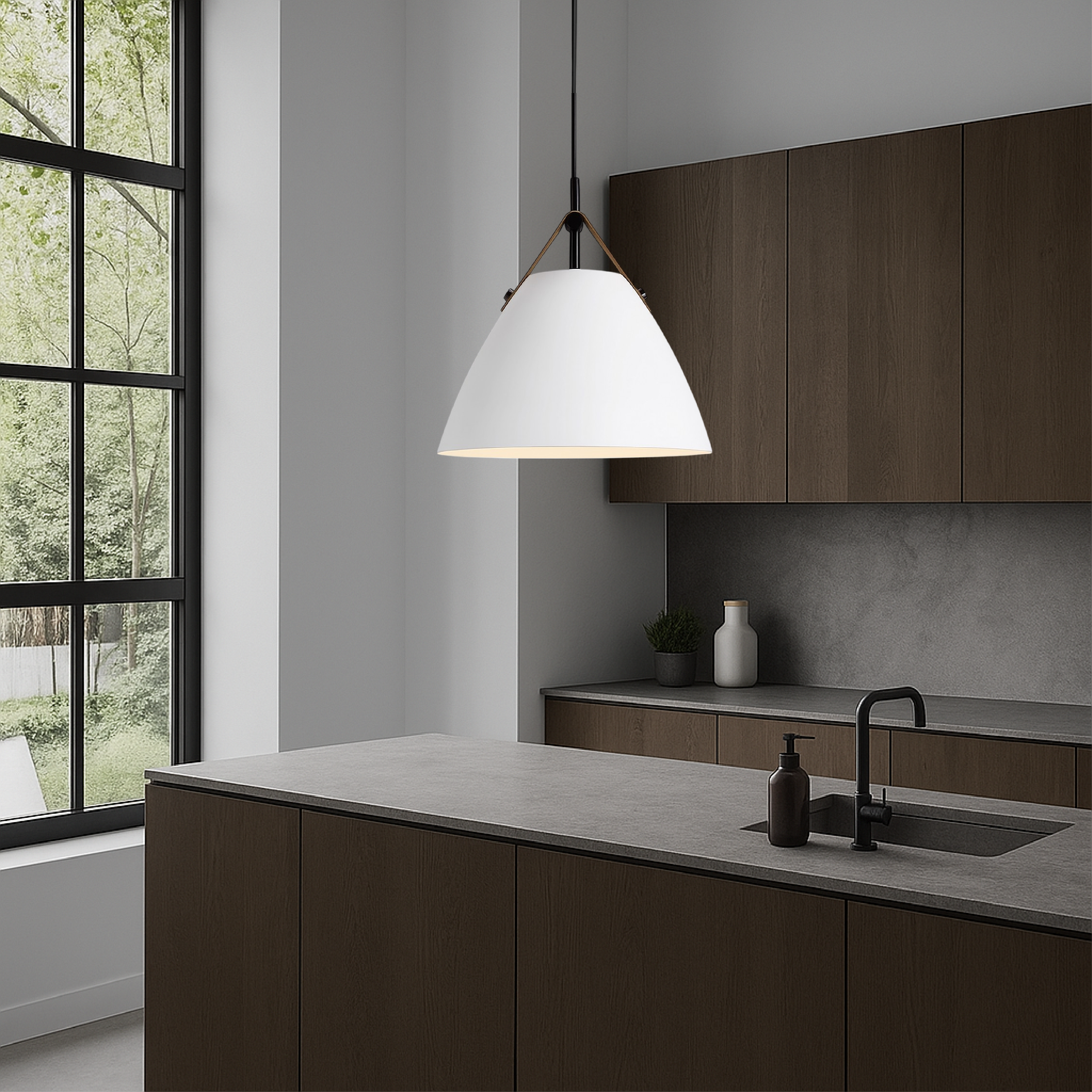 Skandynawska klasyczna kolorowa lampa wisząca