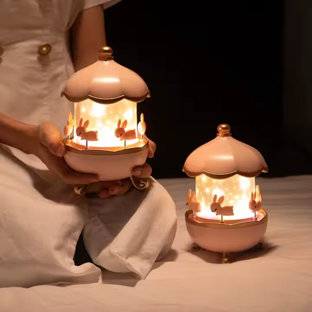 Lampe de chevet avec projecteur d’étoiles pour enfants