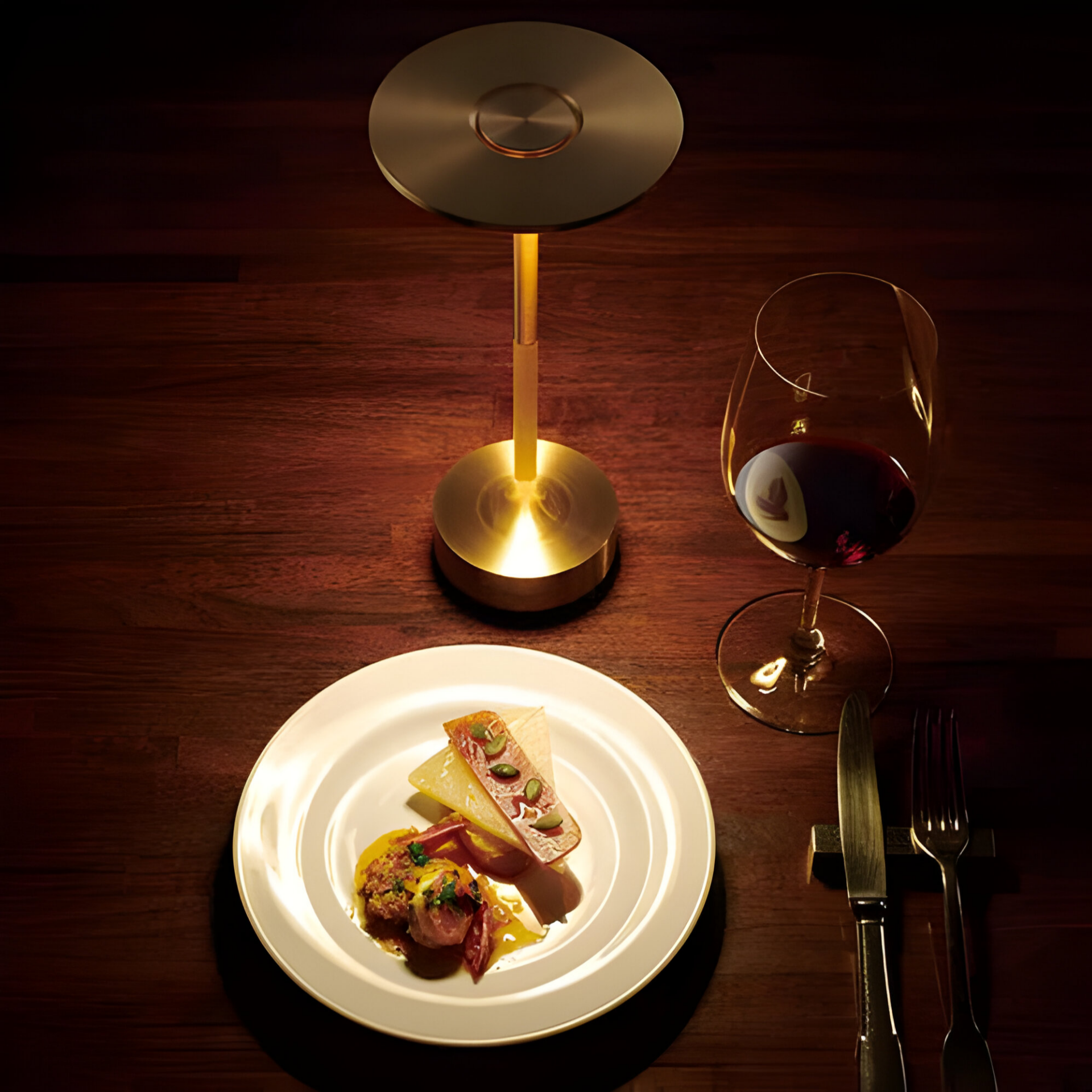 Bezprzewodowa lampa stołowa LED z dotykowym sterowaniem i regulacją jasności