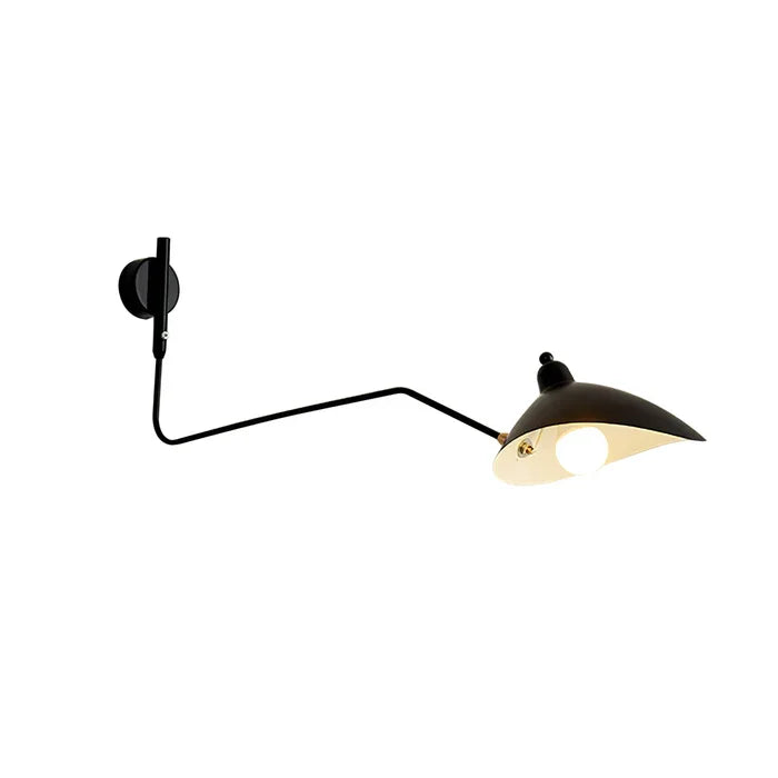 Lampa ścienna z regulowanym podwójnym ramieniem