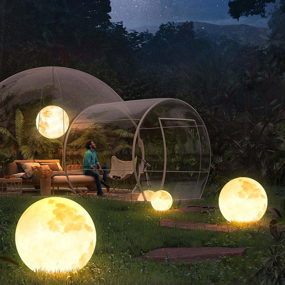 Zewnętrzne solarne lampy wiszące ze świecącymi kulami