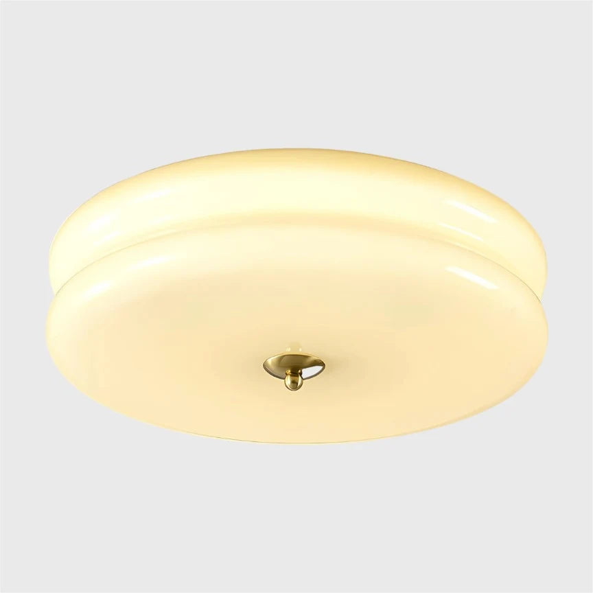 Nordycka lampa sufitowa z warstwowym szklanym kloszem
