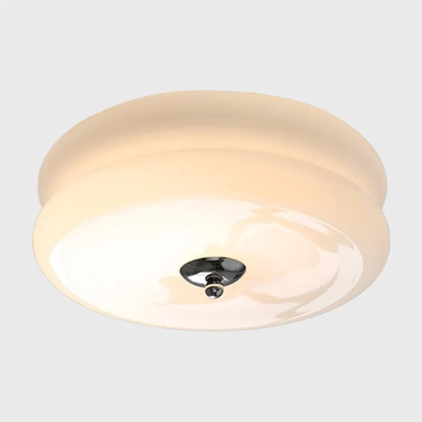 Nordycka lampa sufitowa z warstwowym szklanym kloszem