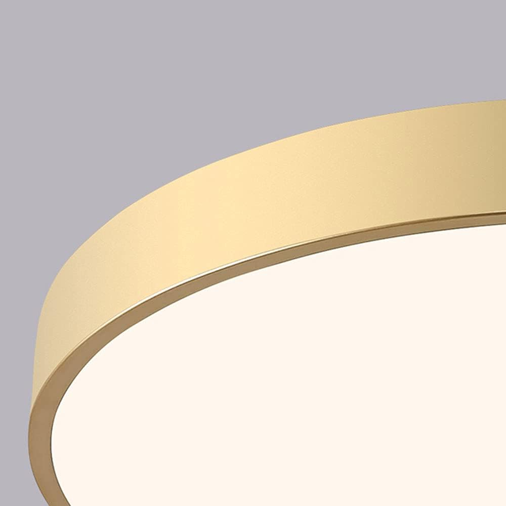 Round LED ceiling light with a flush-mount design