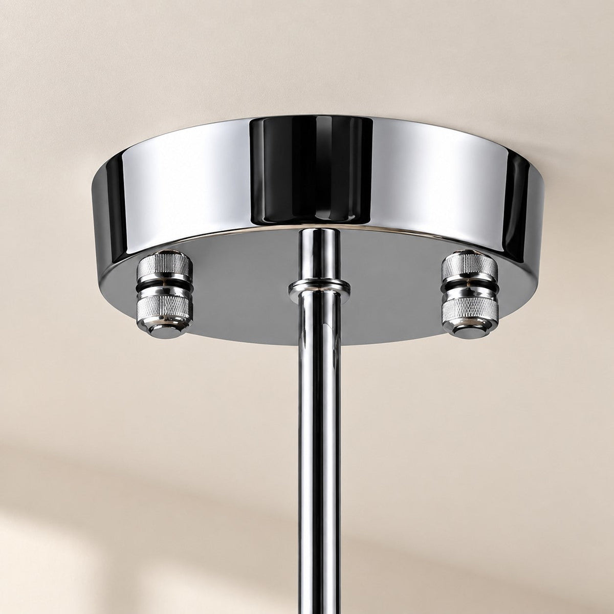 Plafonnier rond en verre inspiré du style Bauhaus