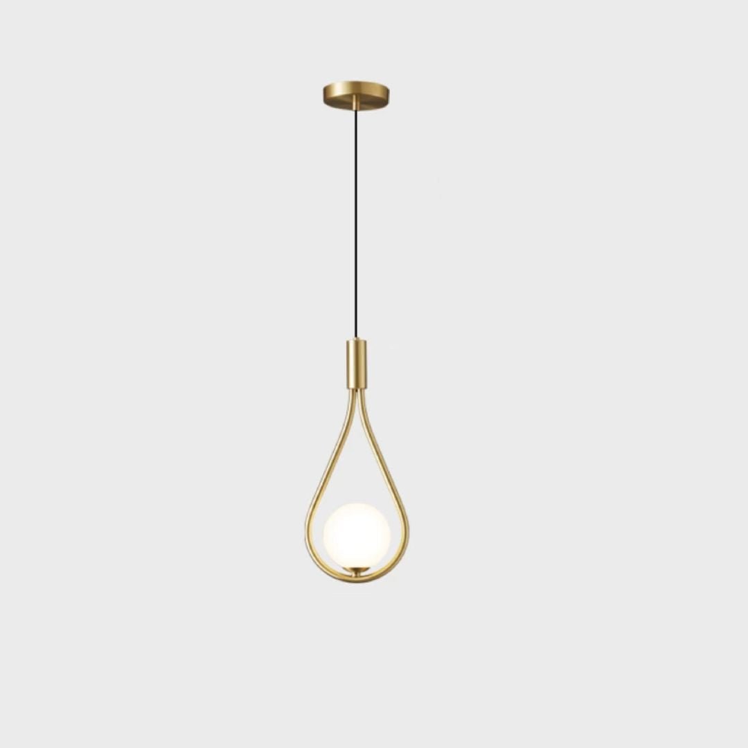 Minimalist LED pendant light with an elongated fixture