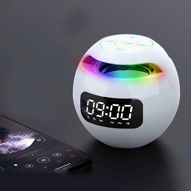 Cyfrowy budzik z głośnikiem Bluetooth i wyświetlaczem LED