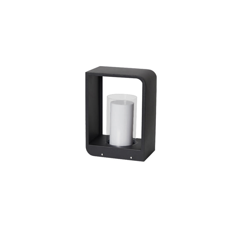 Modern freestanding solar outdoor lamp