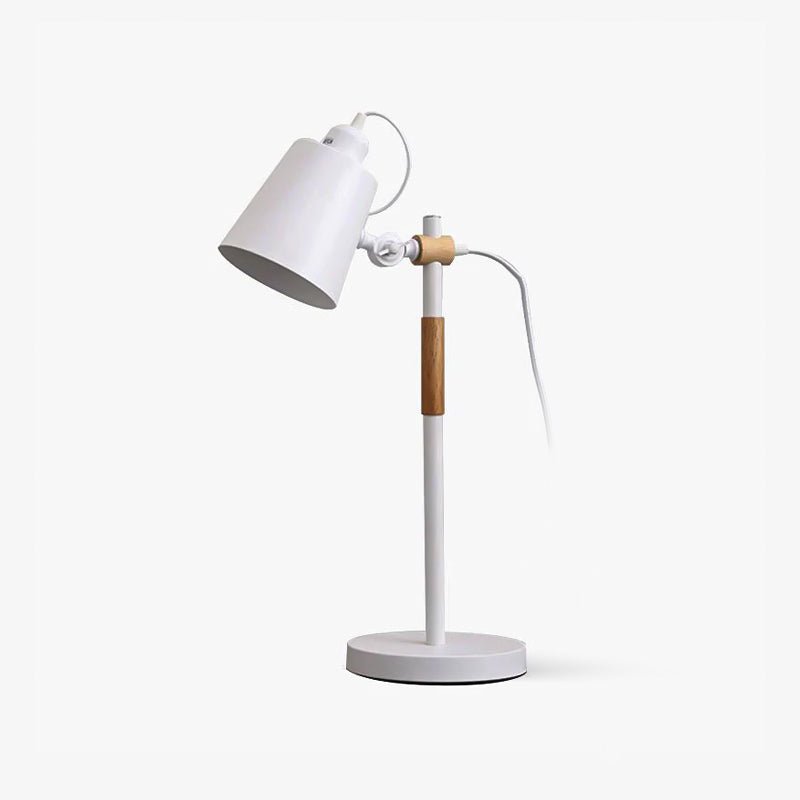 Minimalistische bureaulamp met verstelbare lampenkap om te lezen