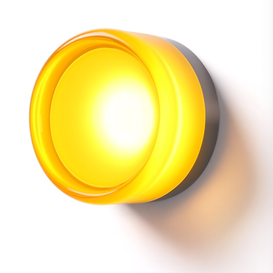 Ronde wandlamp met verzonken diffuser