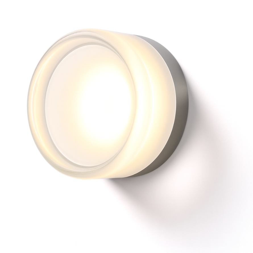 Ronde wandlamp met verzonken diffuser