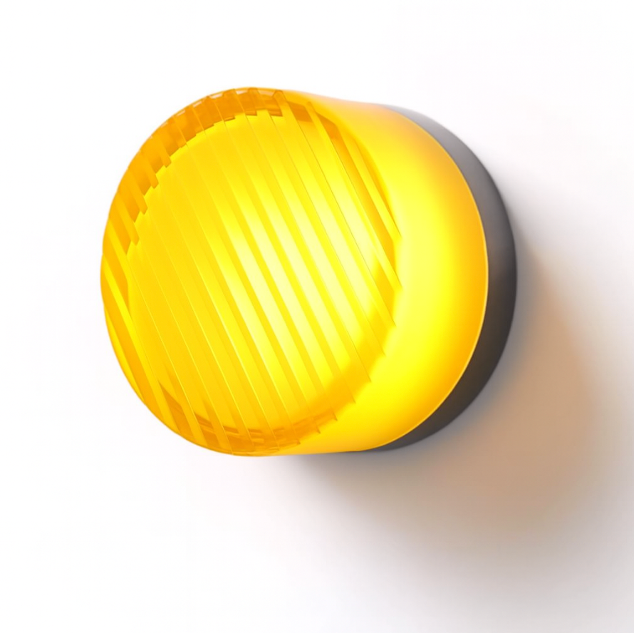 Ronde wandlamp met verzonken diffuser