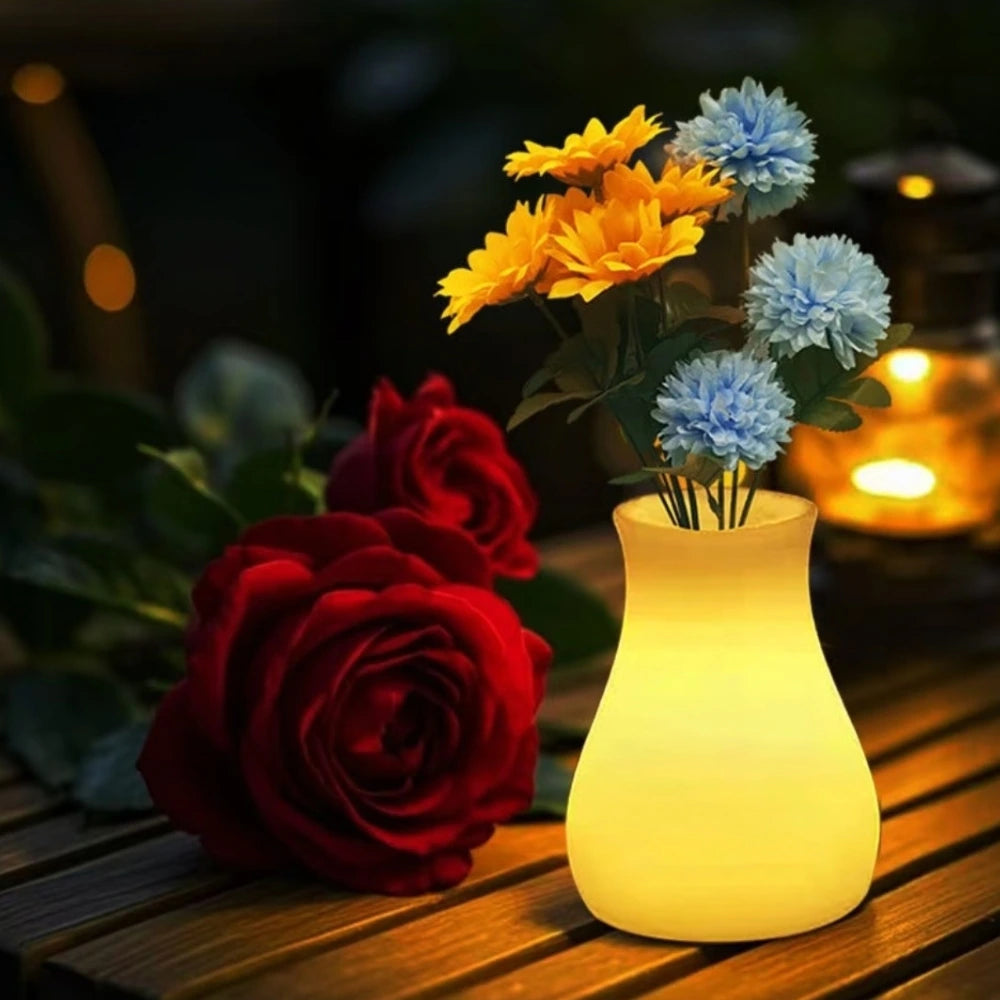 Vaasvormige lamp met glad verlicht oppervlak