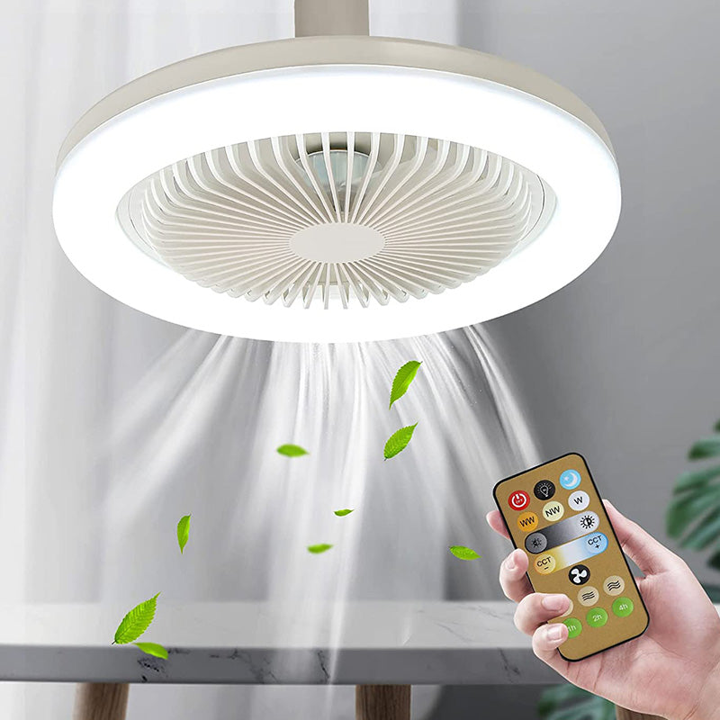 Sufitowa lampa LED z wentylatorem i pilotem zdalnego sterowania