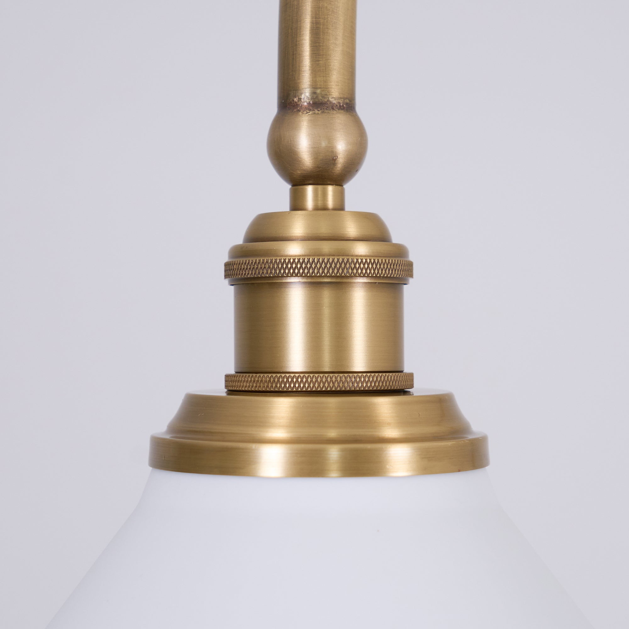 Lampa wisząca z dwoma kloszami metal szkło