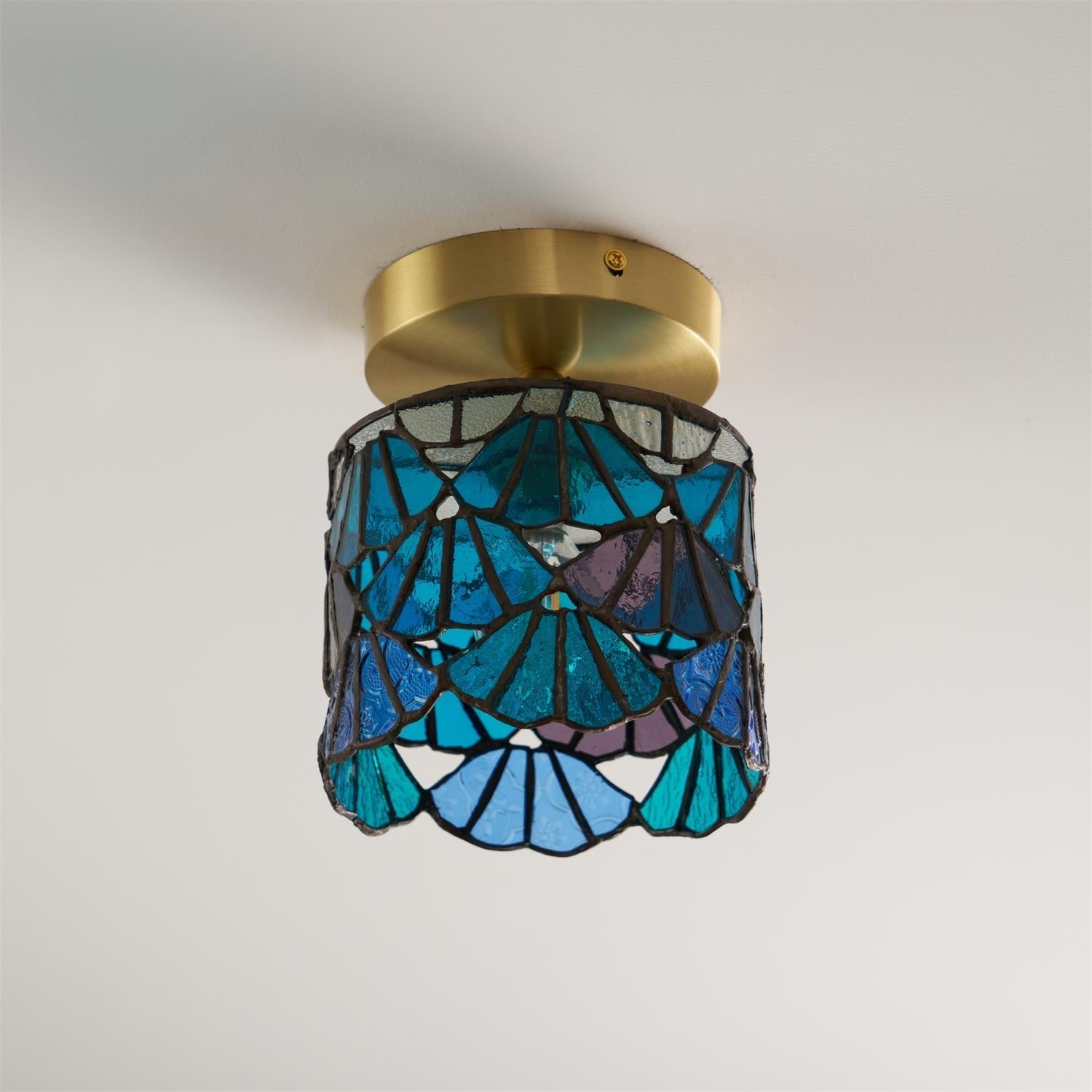 Stained glass ceiling lamp