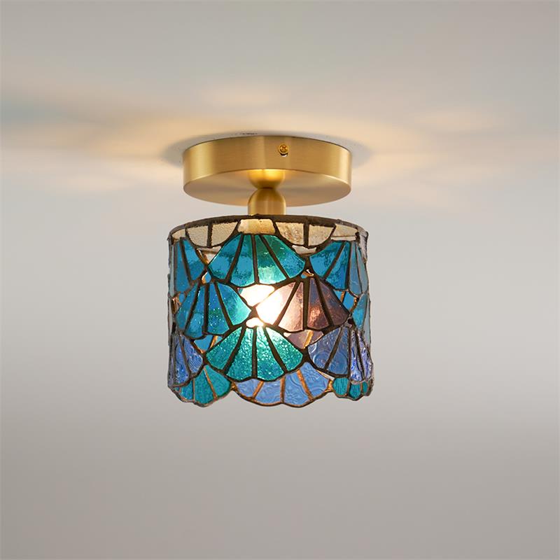 Stained glass ceiling lamp