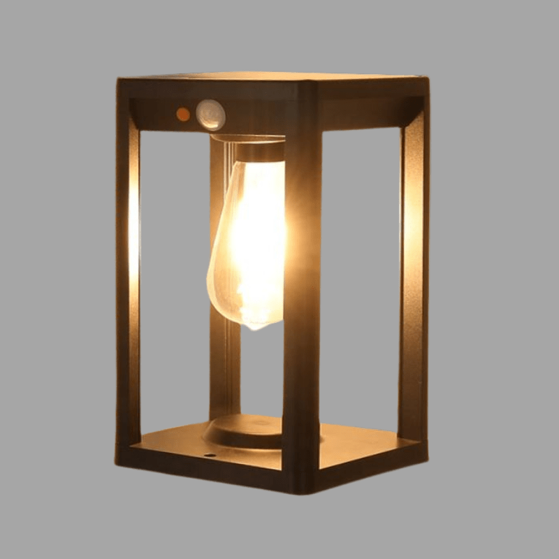 Stojąca lampa zewnętrzna z otwartą ramową obudową