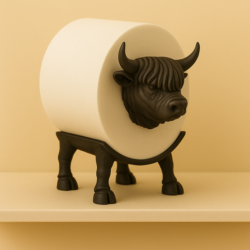 Animal-shaped toilet paper holder