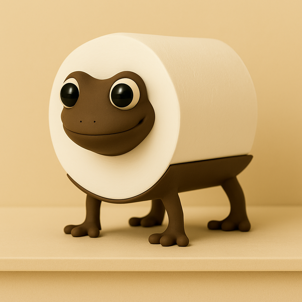 Animal-shaped toilet paper holder