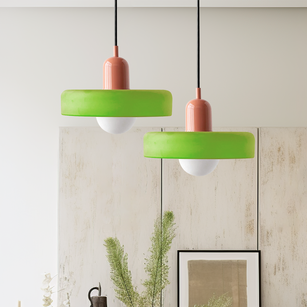 Colorful Modern-Style Glass Pendant Ceiling Light