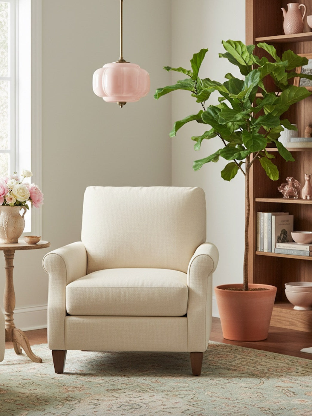 Klasyczna lampa wisząca w kształcie dyni szklana półpłaska