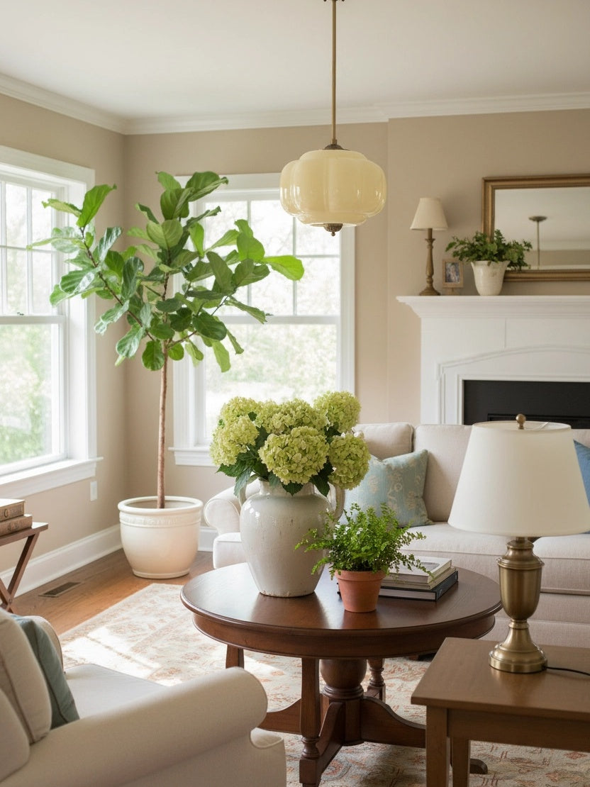 Klasyczna lampa wisząca w kształcie dyni szklana półpłaska