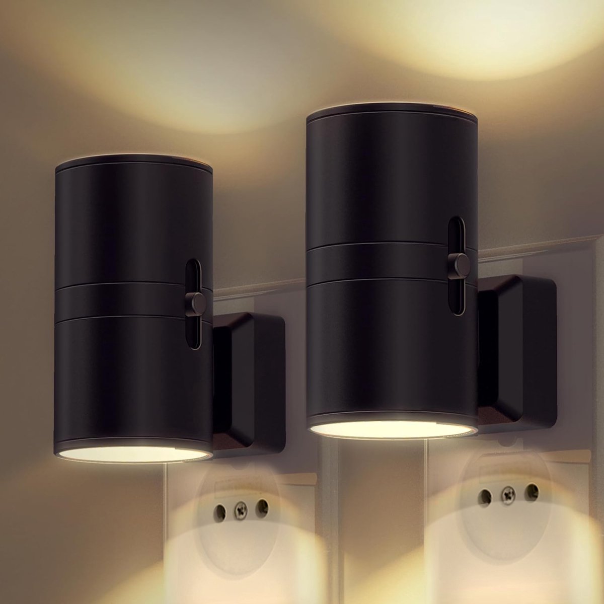Stekkerbare LED-wandlamp met dimfunctie