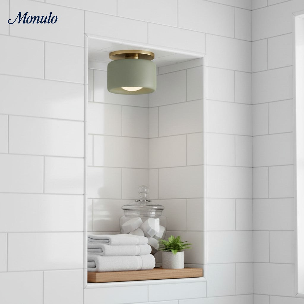 Nowoczesna porcelanowa lampa sufitowa montowana na płasko