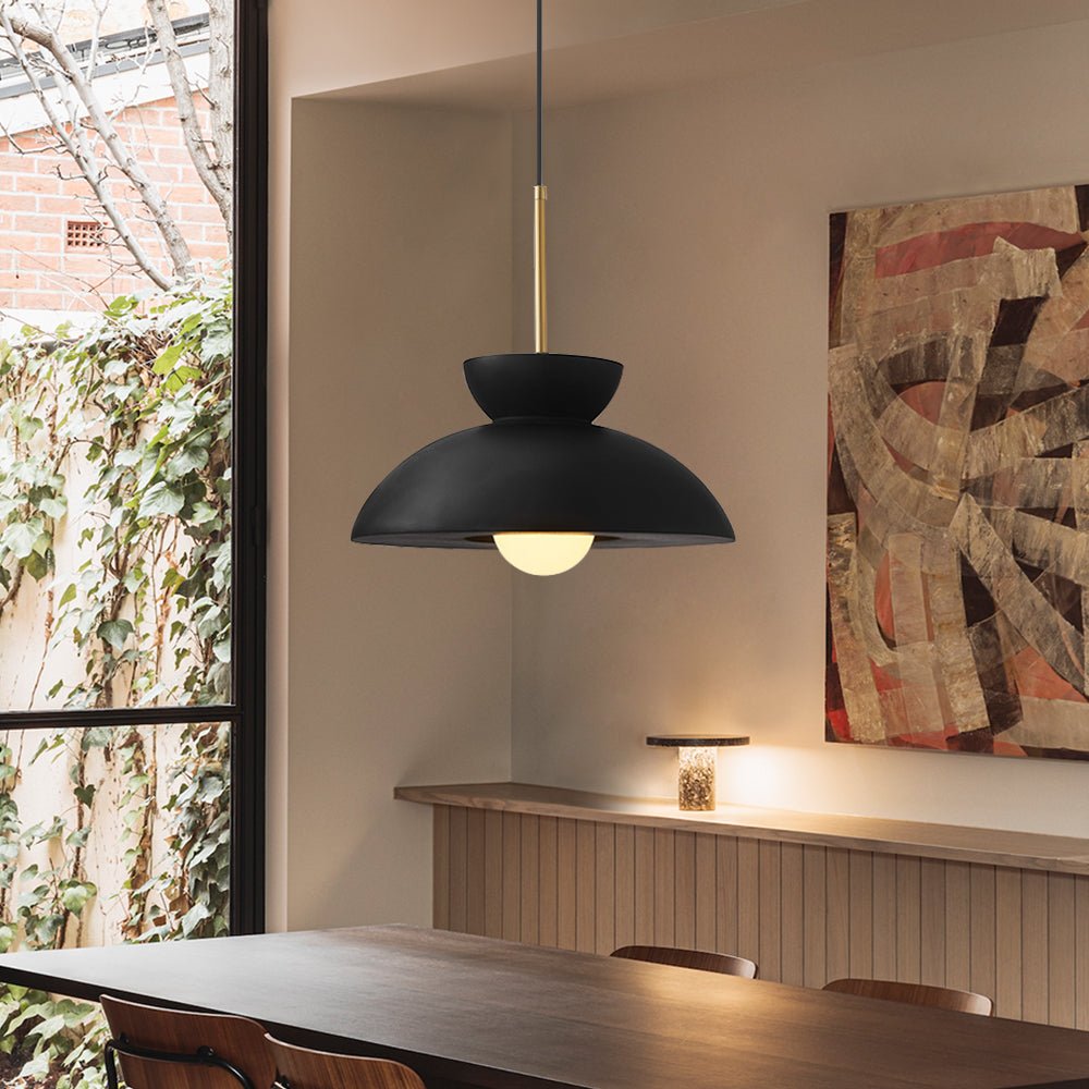 Klassieke koepelvormige hanglamp in Wabi Sabi-stijl