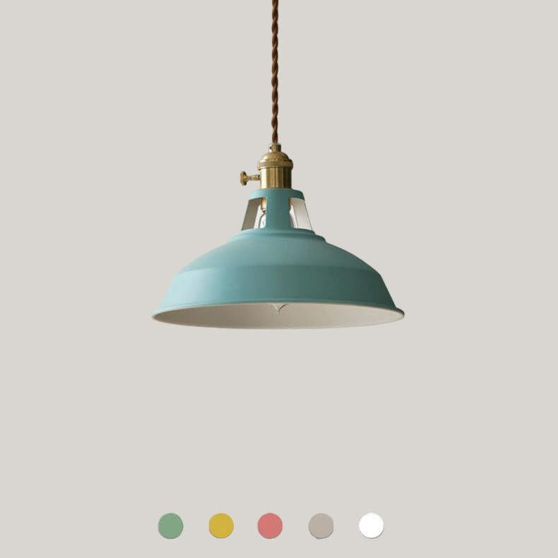 Kolorowa Lampa Wisząca Industrialna, Regulowana Wysokość 12