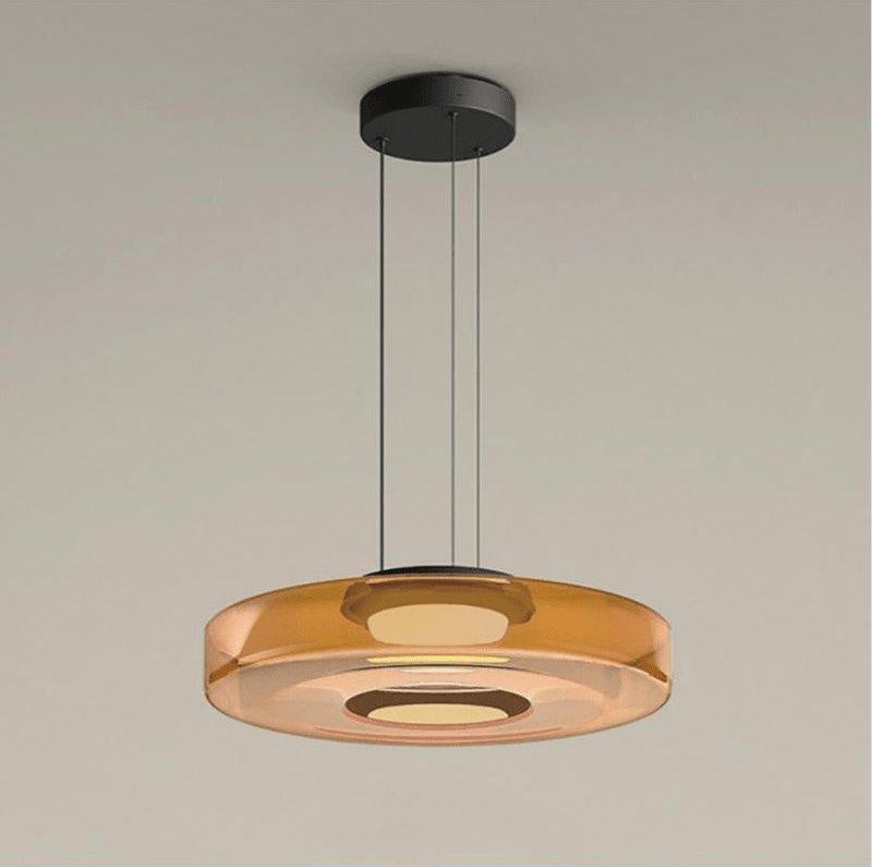 Regulowana Lampa Wisząca Minimalistyczna Szkło 25