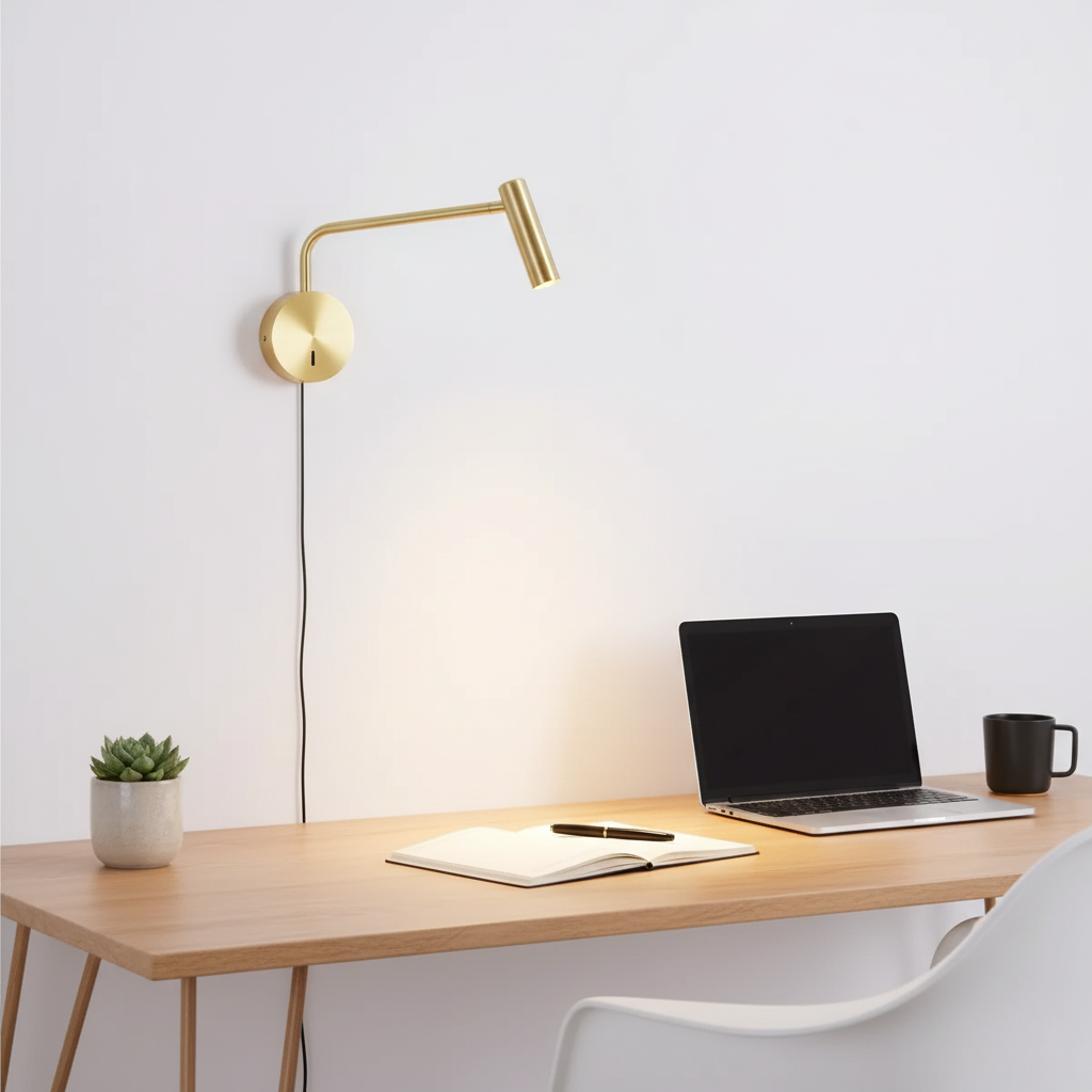 Nowoczesna lampa ścienna z regulowanym ramieniem LED 5
