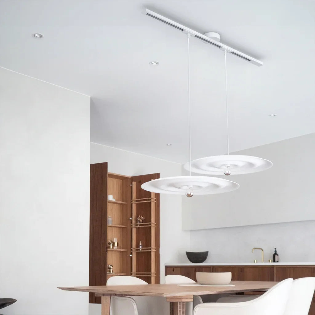 Verstelbare plafondrailhouder voor hanglamp