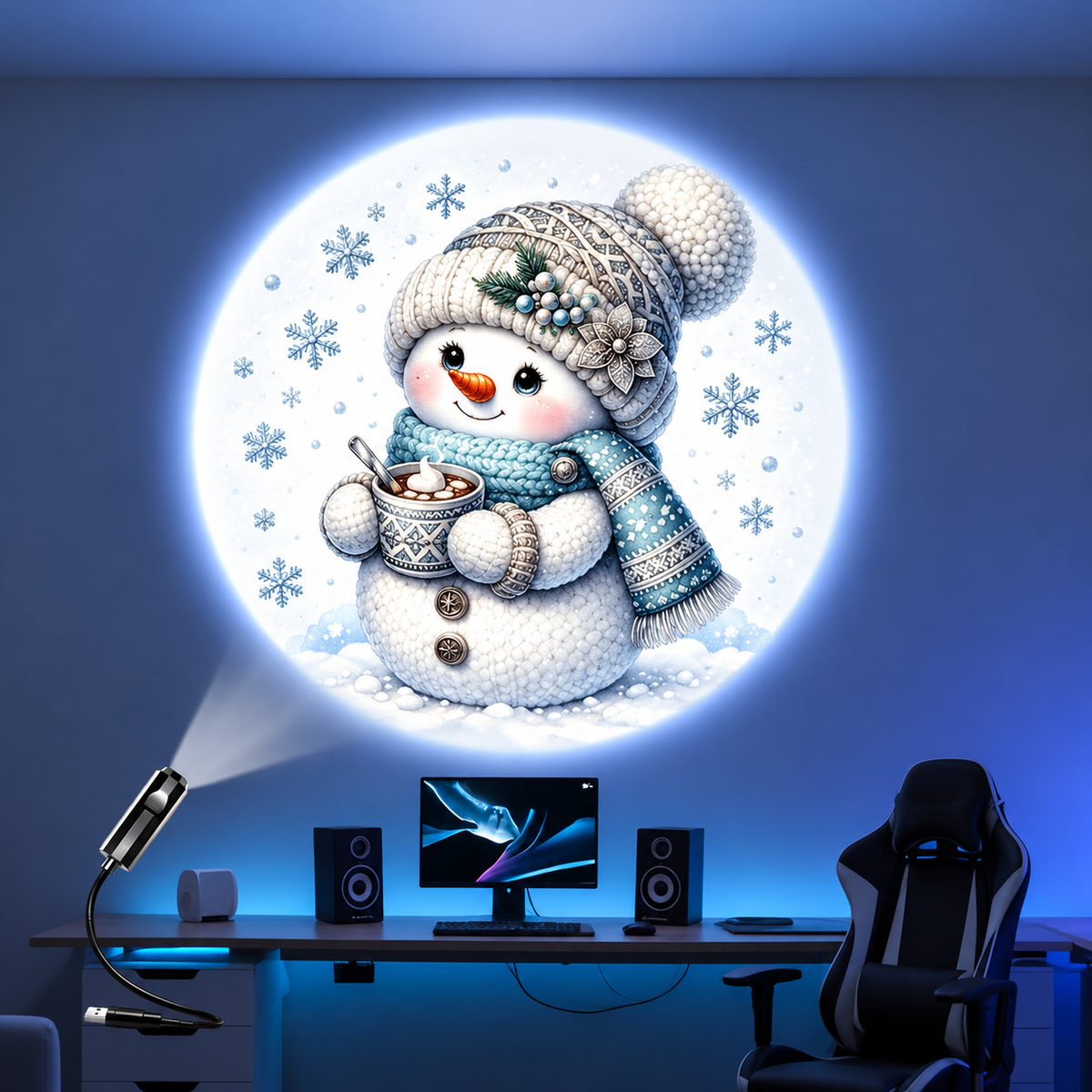 Christmas LED Projector Lamp with Six Christmas Patterns
