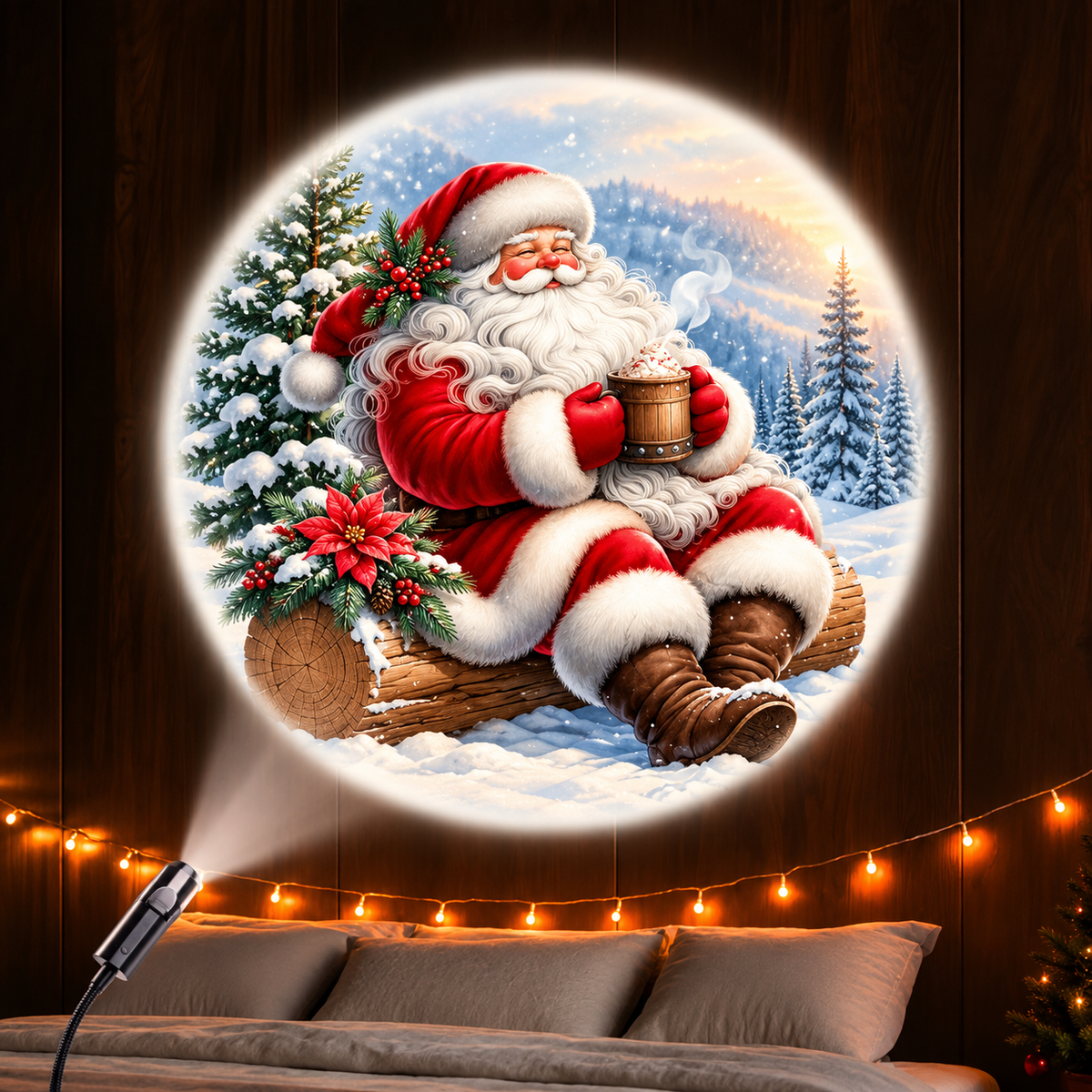 Christmas LED Projector Lamp with Six Christmas Patterns